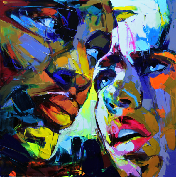 Francoise Nielly Portrait Palette Painting Expression Face094